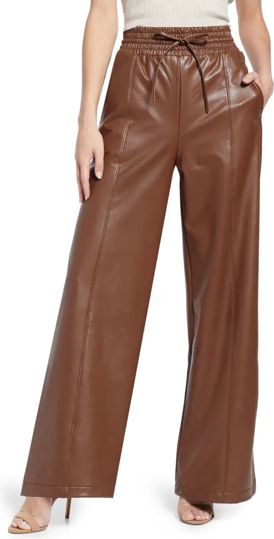Faux Leather Wide Leg Pants | Nordstrom