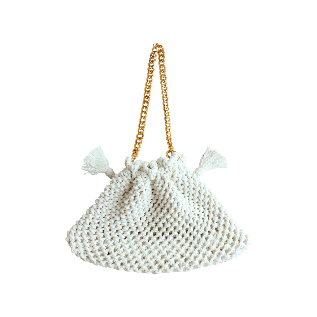 BRUNNA.CO The Lyon Macrame Tote Bag In Off White at Nordstrom, Size Small | Nordstrom