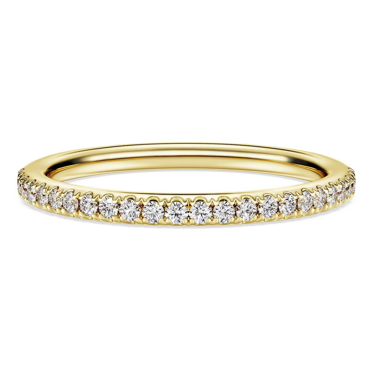 Anillo de banda Eternity, Diamantes creados en laboratorio (peso total de 0,2 quilate), Forma redonda, Oro amarillo de 18 quilates | SWAROVSKI