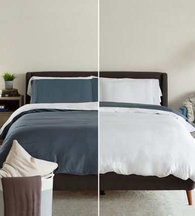 Reversible Color-Block Duvet Covers | Cariloha