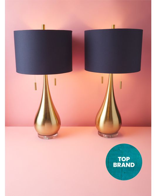 2pk 31in Metal Double Pull Table Lamps | Fall Trends | HomeGoods | HomeGoods