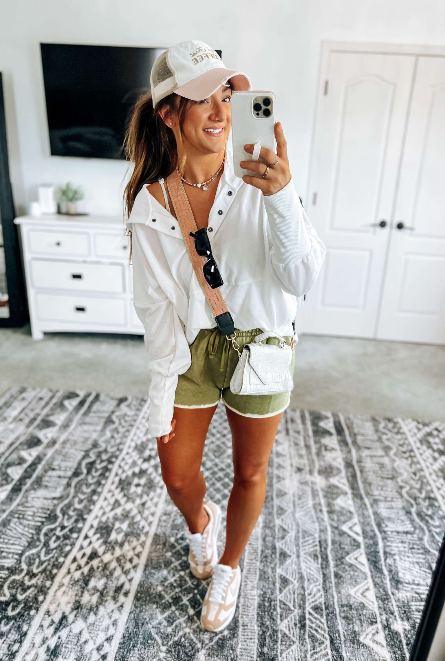 Casual mom style vibes in my new fav $15 shorts!! How cute is the bleach dipped hem?! 

#LTKshoecrush #LTKunder50 #LTKstyletip