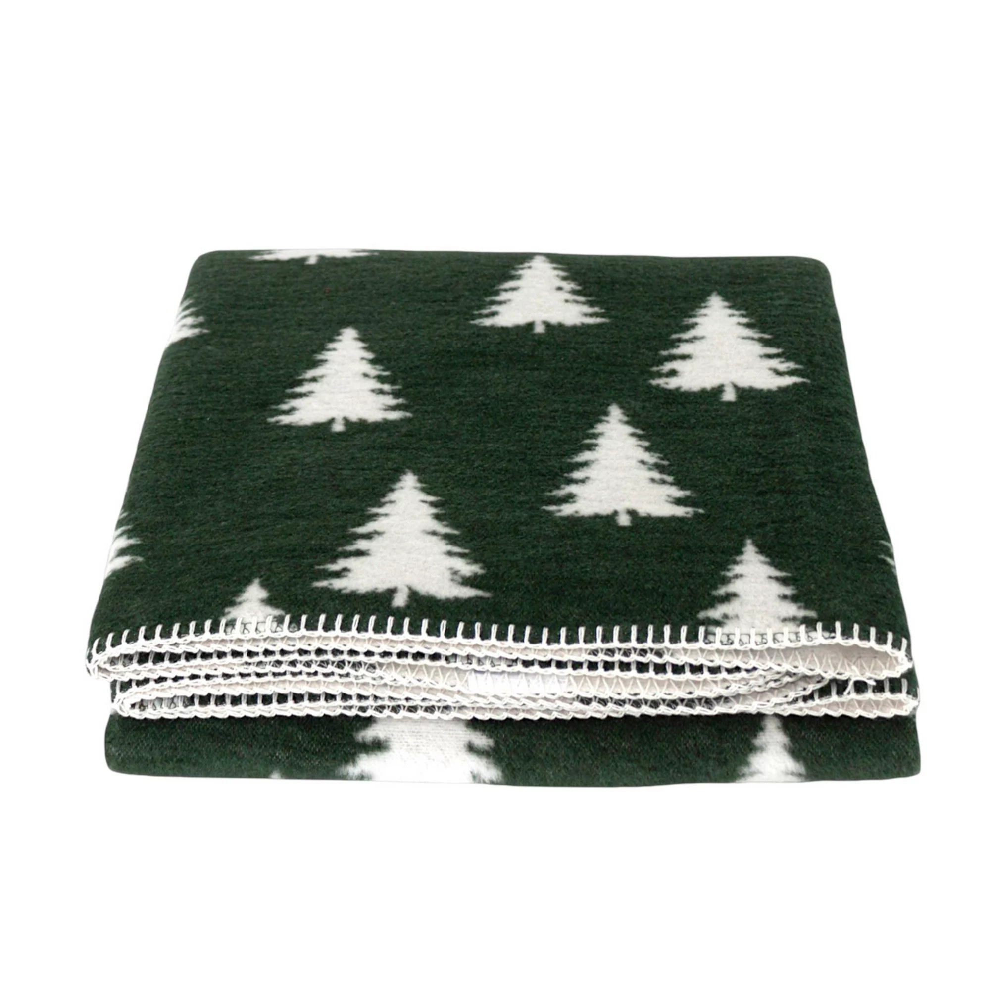 Discover Europe Cotton Edition Christmas Trees Plush Throw Blanket | Kohl's