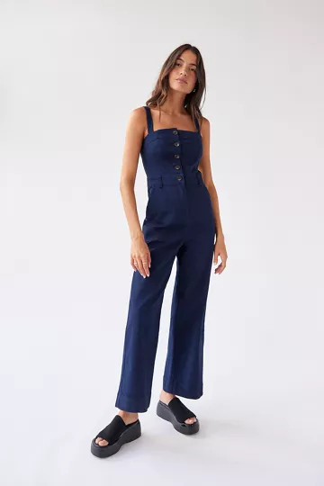 UO Molly Wide Leg Jumpsuit | Urban Outfitters (US and RoW)