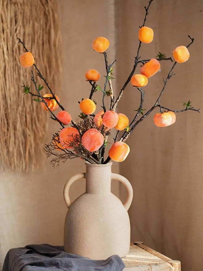 XSMXLNKWL Farmhouse Decor, 7 Inch Rustic Distressed Pottery Decorative Flower Vase for Home Decor... | Amazon (US)