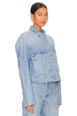 Free People Suzy Denim Jacket in Sunny Side from Revolve.com | Revolve Clothing (Global)