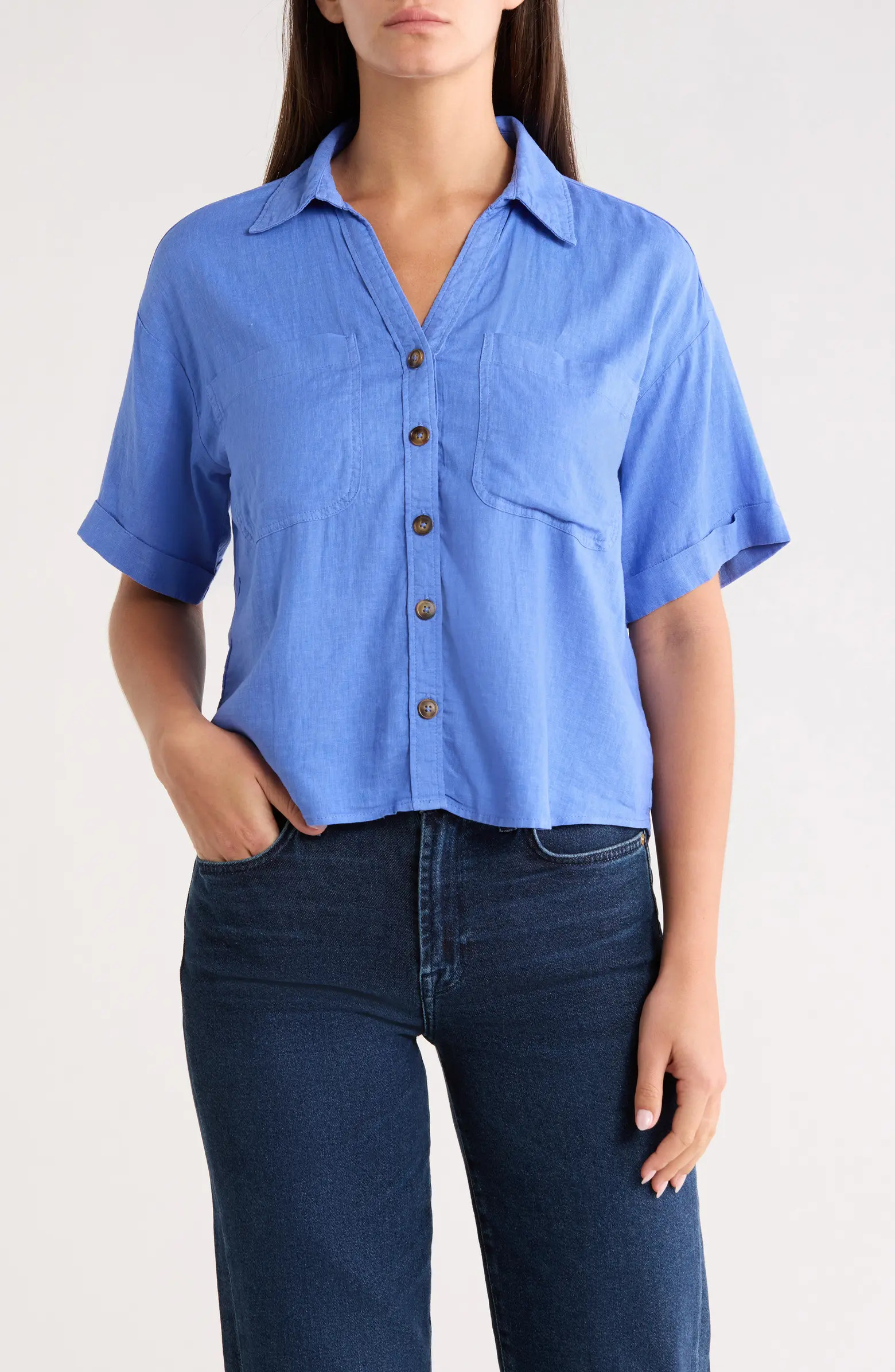 KUT from the Kloth Brianna Boxy Shirt | Nordstrom | Nordstrom
