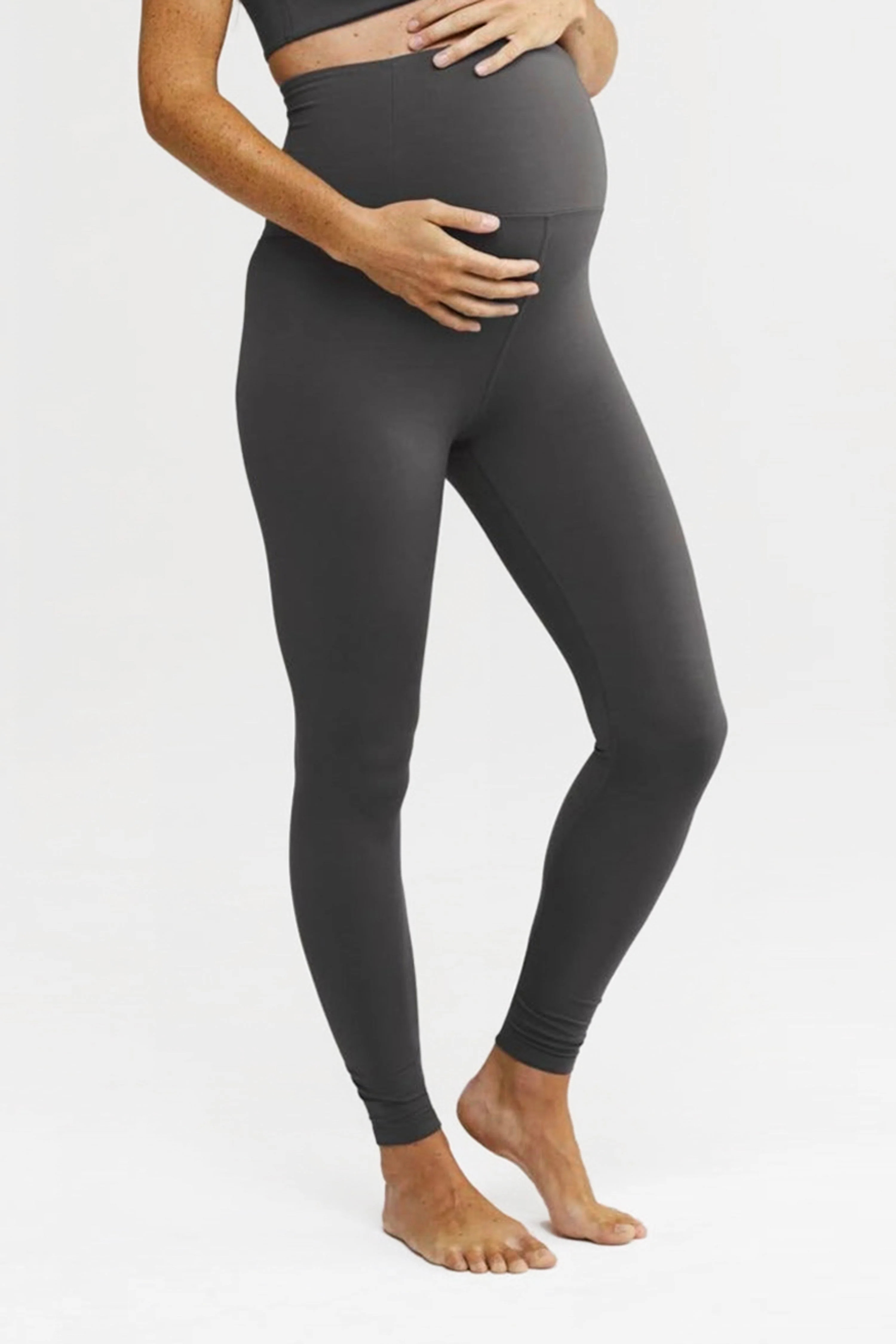 Smoke Seamless Maternity Legging | Girlfriend Collective