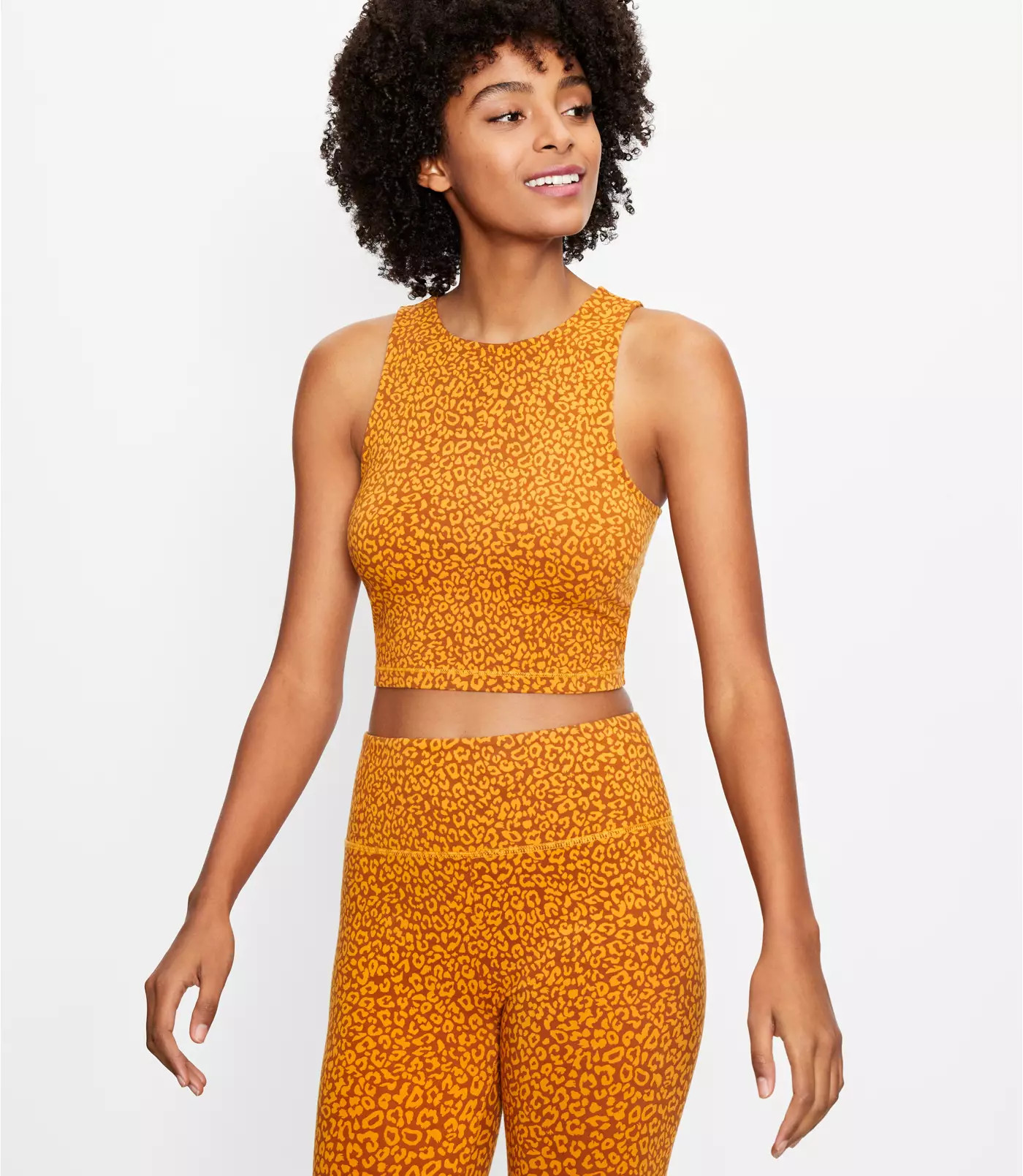 Lou & Grey Leopard Print Halter Bralette | LOFT