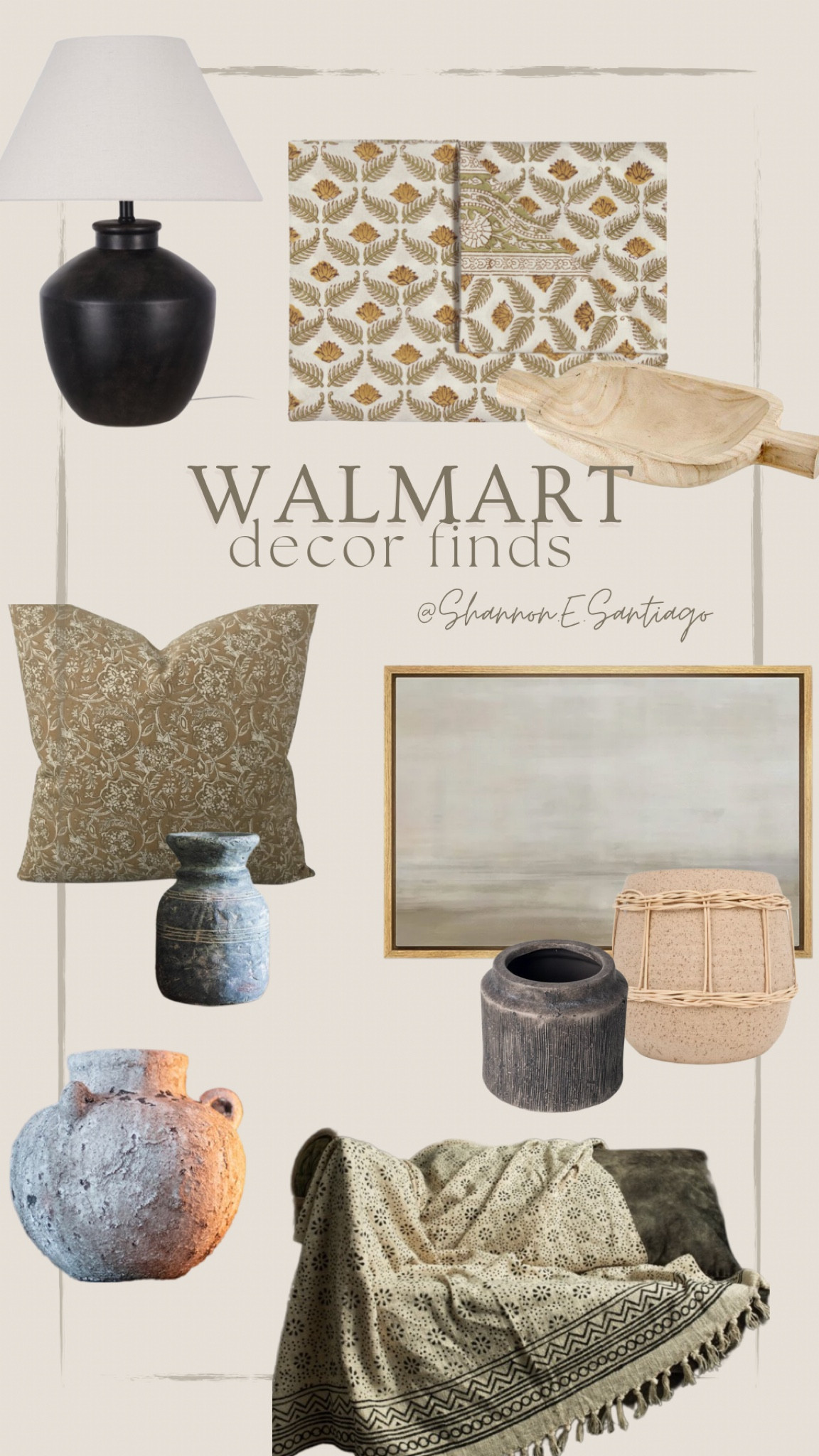 Walmart decor finds, budget decor, vintage style, modern vintage style, amber interiors style, rustic modern, walmart style

#LTKunder50 #LTKhome #LTKsalealert