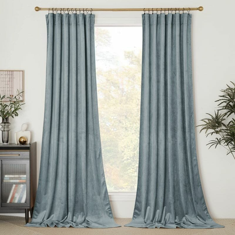 Custom Solid Color Velvet Curtains & Drapes | Nicetown Custom Curtains | TheHues