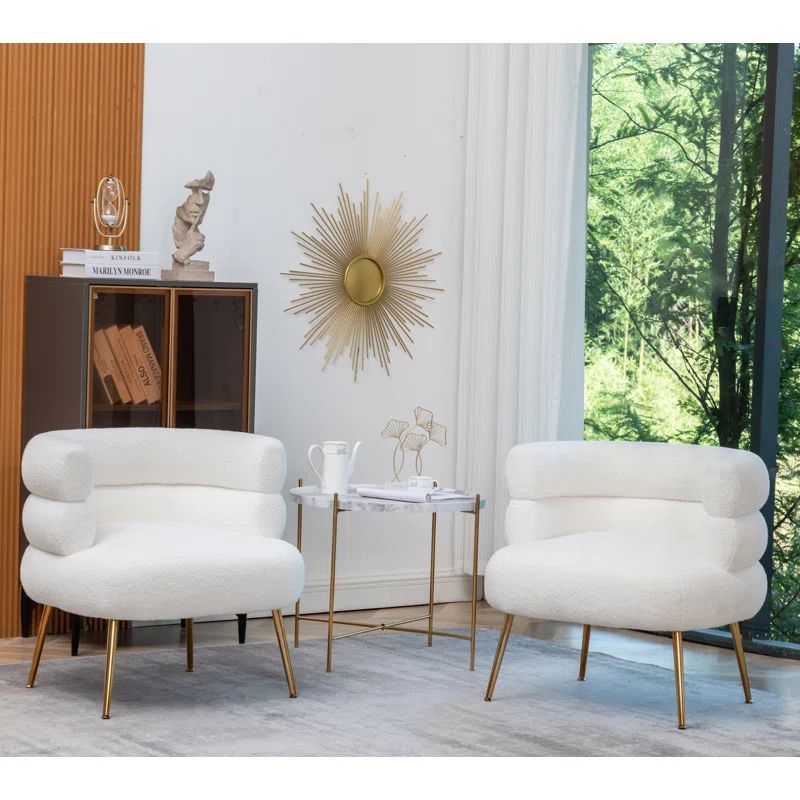 Fontinella Upholstered Barrel Chair (Set of 2) | Wayfair North America