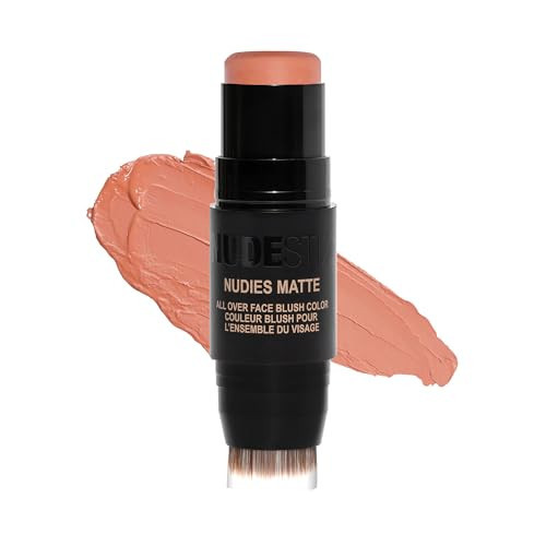 Nudestix Nudies Blush Stick – 3-in-1 Cream Blush for Cheeks, Eyes & Lips with Built-In Brush | Soft Matte Finish for a Natural Flush | In The Nude | Amazon (US)