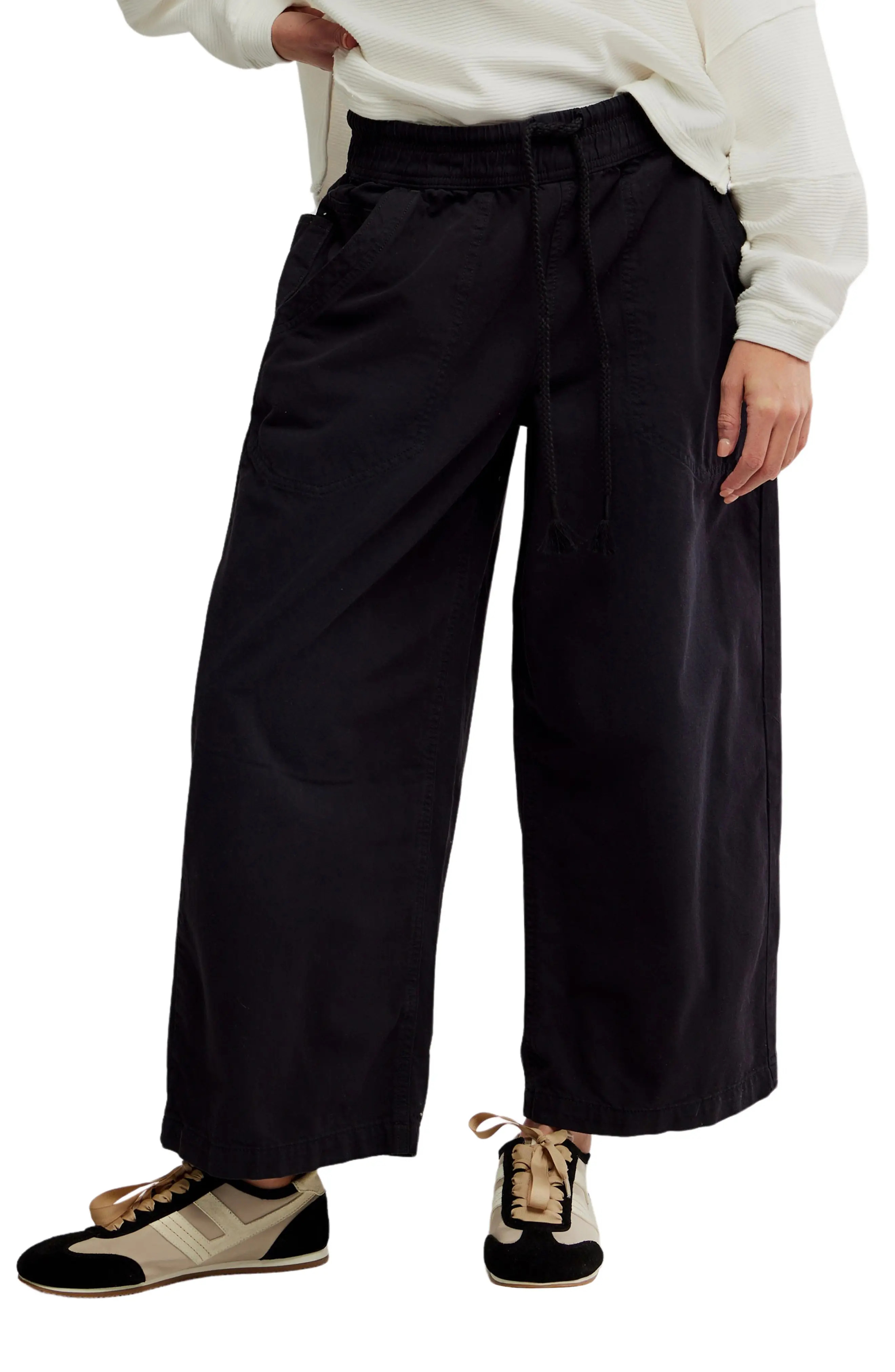 Free People Easy Peasy Wide Leg Drawstring Pants (Women) | Nordstrom | Nordstrom