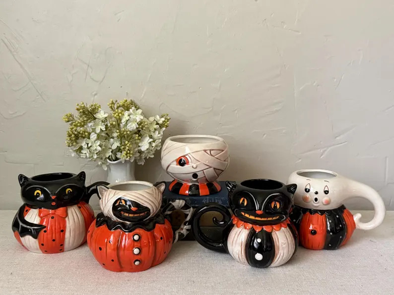 Johanna Parker Halloween Mugs and Treat Bowls Various Styles Sold Separately | Etsy (Global)
