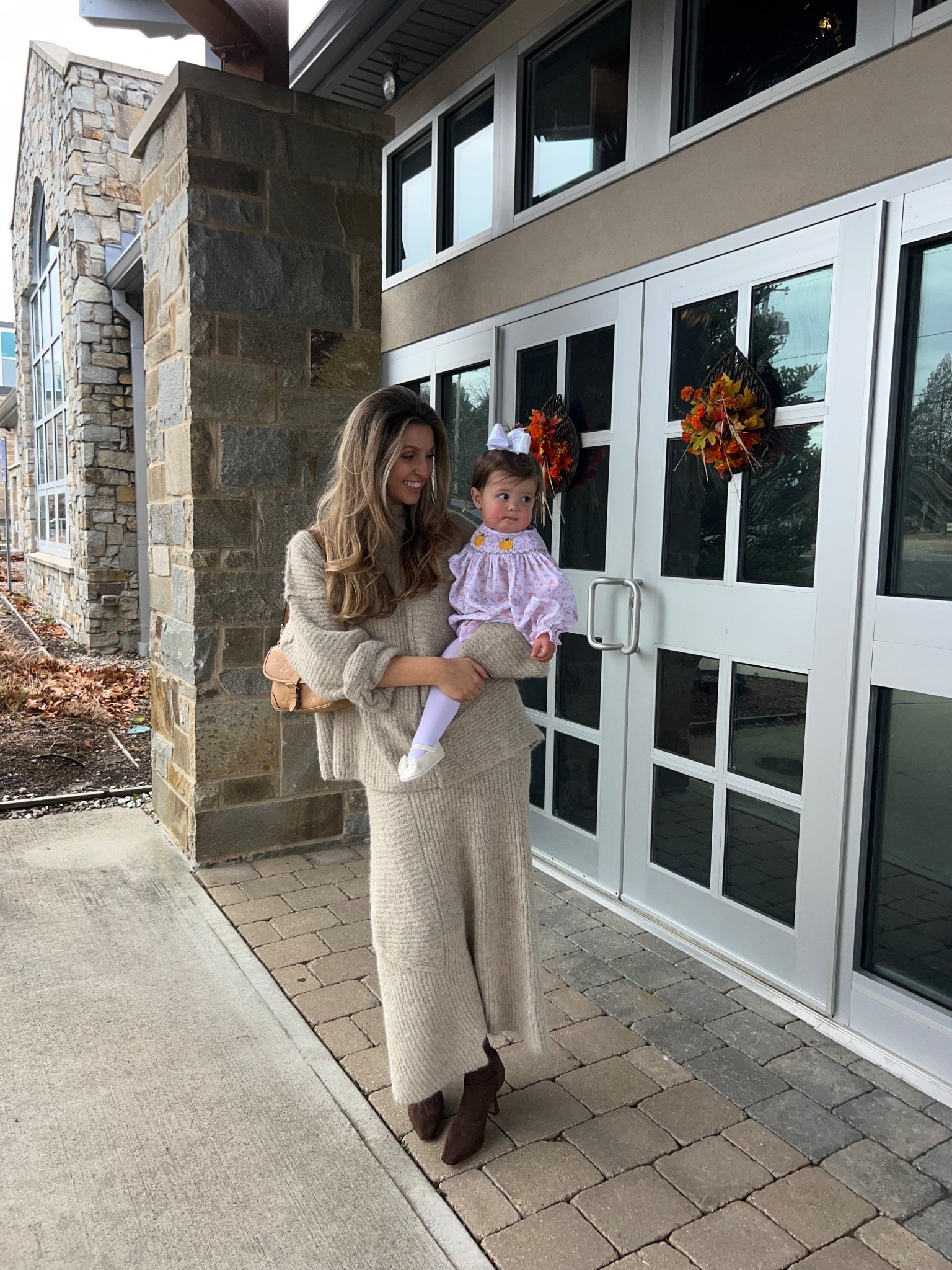 Two piece sweater set 🤎 
Bump outfit 
Knit sweater set 

#LTKBump #LTKootd #LTKmomlife