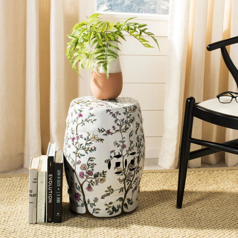Gode Ceramic Accent Stool | Wayfair North America