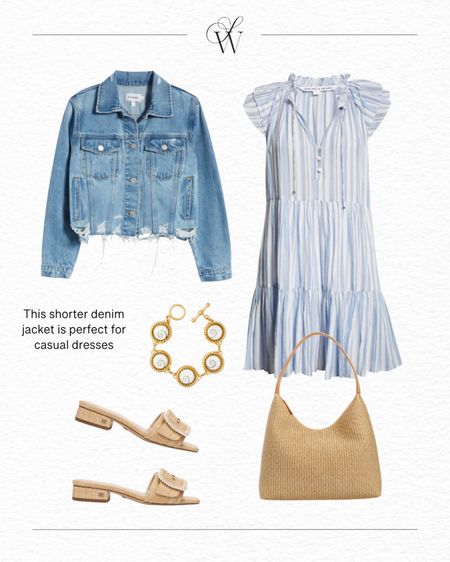 Denim jackets are always in style, and different lengths look best with different outfits. This short one by Frame looks especially great with dresses.

#LTKover40 #LTKstyletip #LTKSeasonal