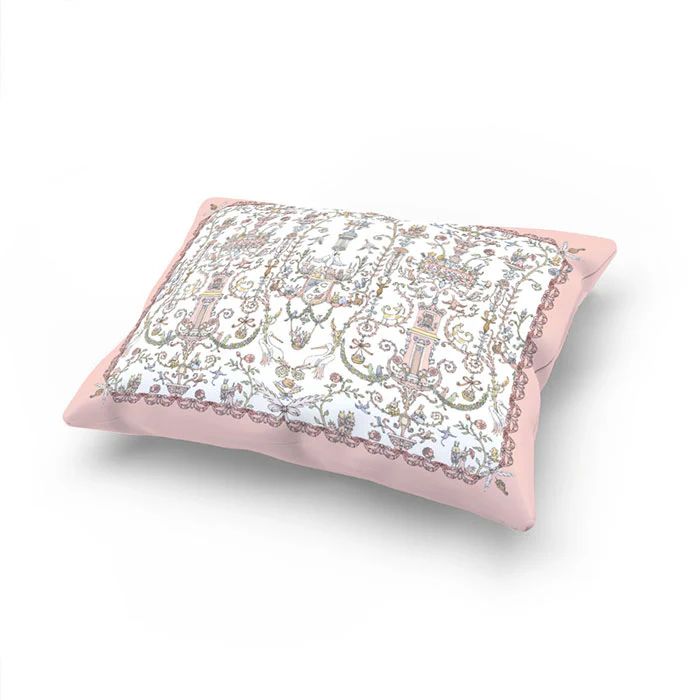 Satin Pillow Toile de Jouy Pink - Atelier Choux x Caitlin Wilson | Caitlin Wilson Design