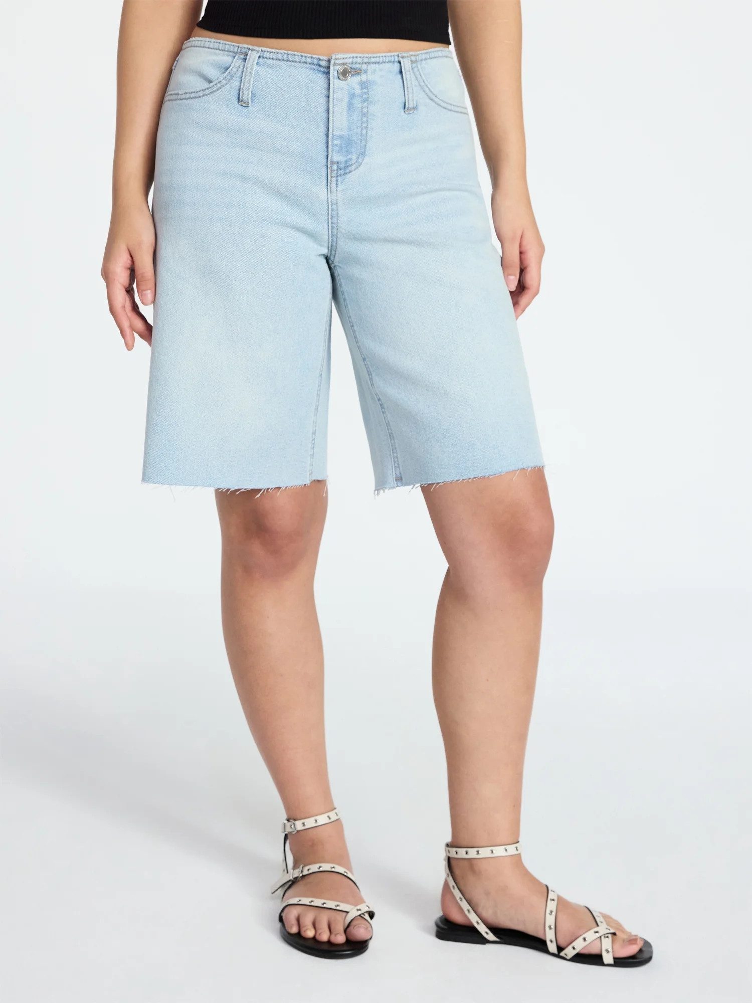 No Boundaries No Waist Baggy Jorts, Women's XXS-XXL | Walmart (US)