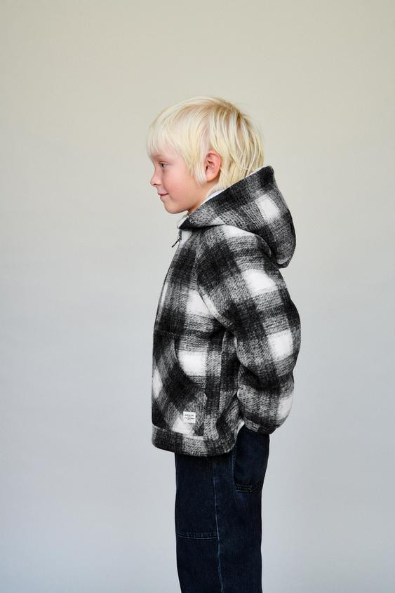 PLAID FLEECE COAT | Zara US