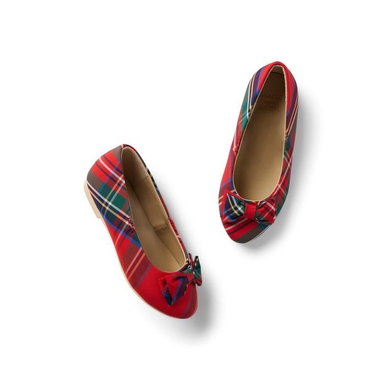Plaid Bow Ballet Flat | Janie and Jack