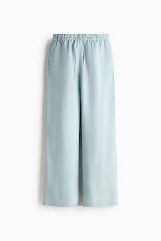 H & M - Linen-Blend Pants - Turquoise | H&M (US + CA)