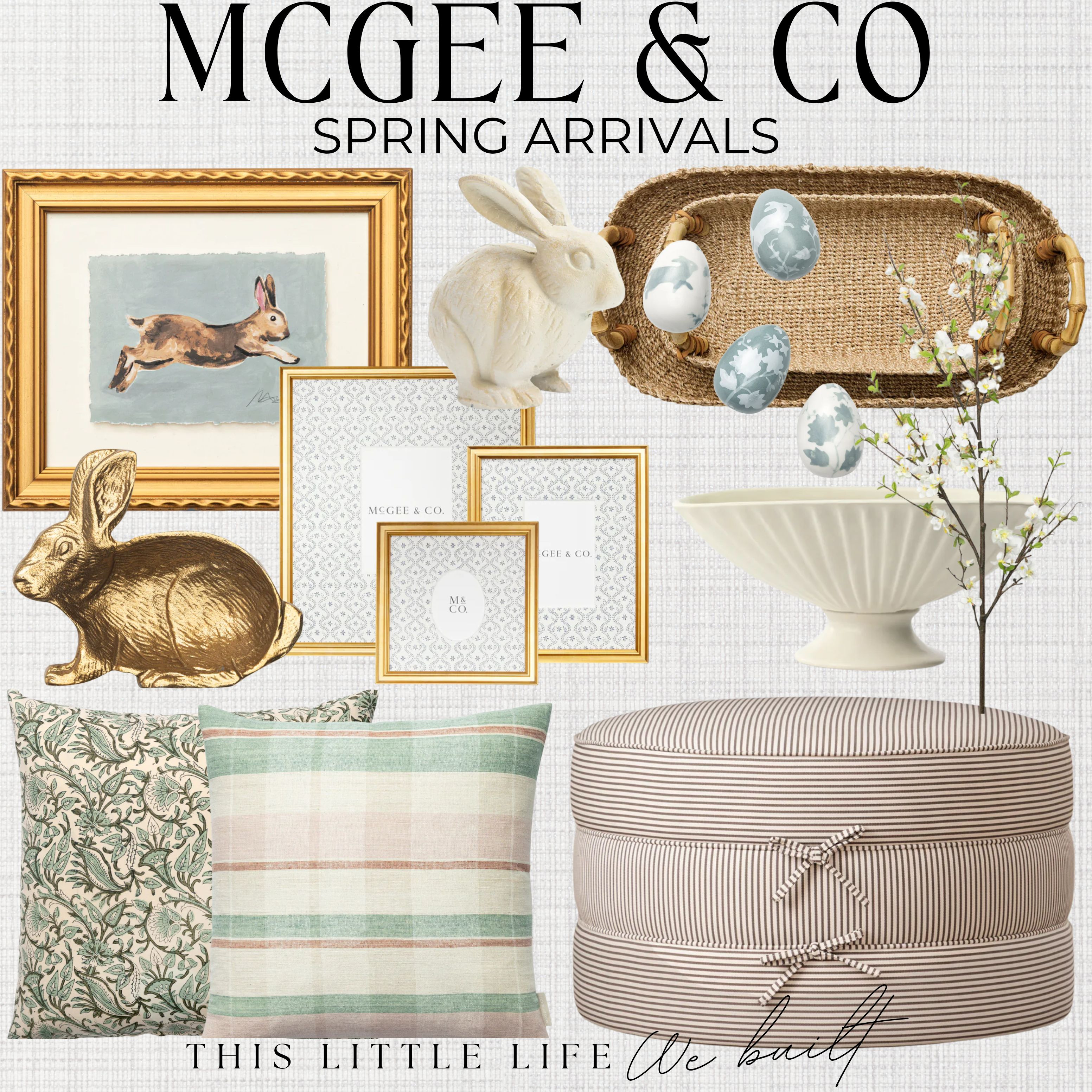 Spring Arrivals from McGee & Co!
McGee & Co Spring / McGee & Co Decor / Easter Decor /  Neutral Home Furniture / Light Linen Curtains / Textured Throw Pillows / Soft Neutral Throws / Woven Baskets / Fluted Ceramic Vases / Decorative Trays / Faux Greenery & Branches / Stoneware Bowls / Wooden Bead Garlands / Neutral Area Rugs / Natural Fiber Rugs / Organic-Shape Mirrors / Minimalist Wall Art / Warm Wood Coffee Tables / Light Oak Consoles / Bouclé Accent Chairs / Upholstered Ottomans / Cane & Rattan Furniture / Sculptural Table Lamps / Ceramic Table Lamps / Soft White Bedding / Neutral Table Runners / Handcrafted Pottery / Linen Slipcovers / Modern Organic Accent Furniture 

 #LTKSeasonal #LTKHome