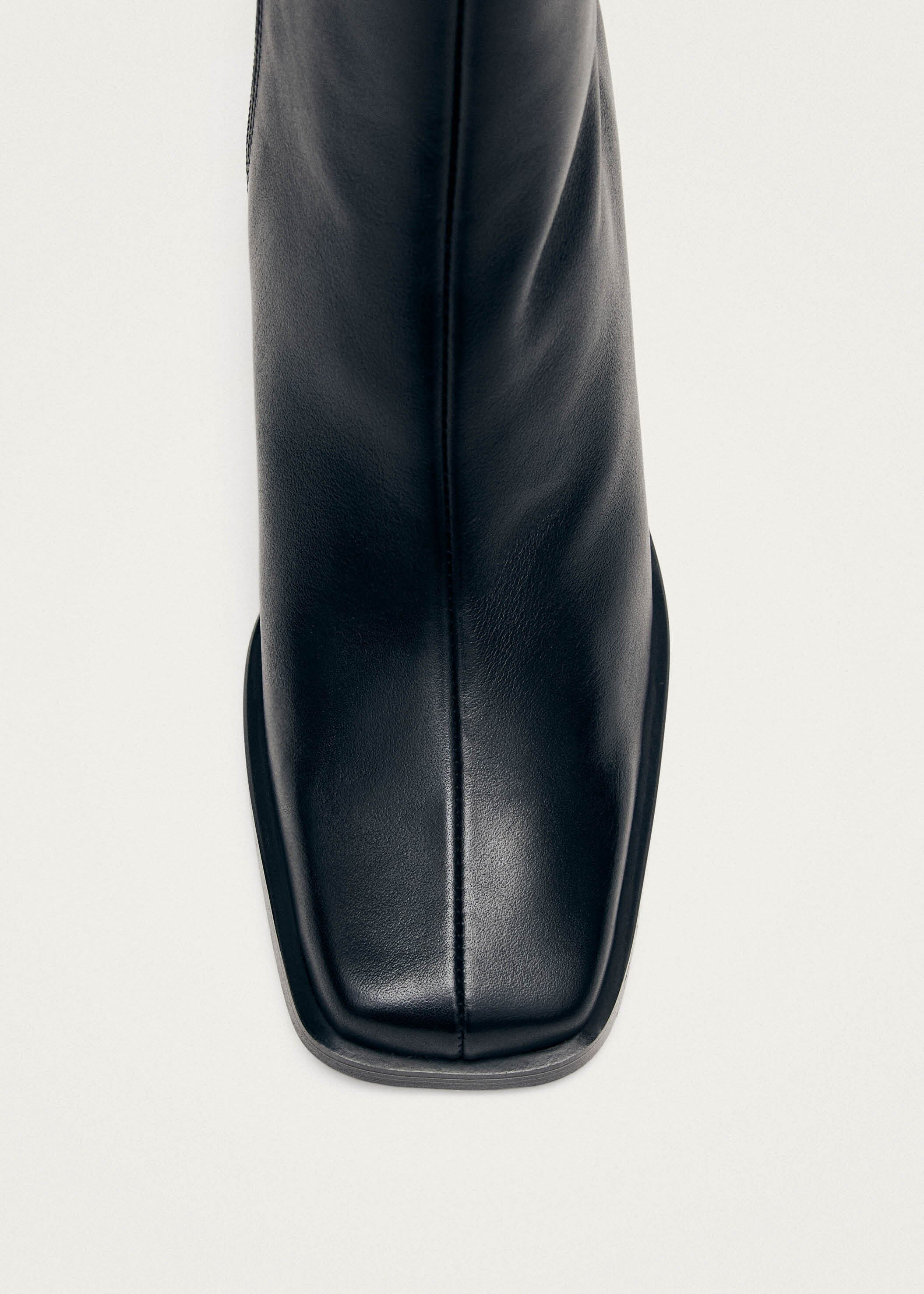 South Black Leather Ankle Boots | ALOHAS (Global)