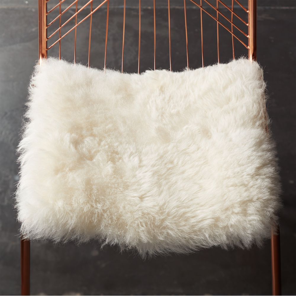 icelandic sheepskin chair pad | CB2