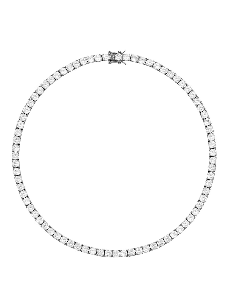 KATE RIVIÈRE NECKLACE IN 4.5MM LAB WHITE SAPPHIRE | Dorsey