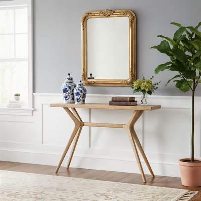 Cross Leg Console Table (46in / 1170mm), Blonde | Target