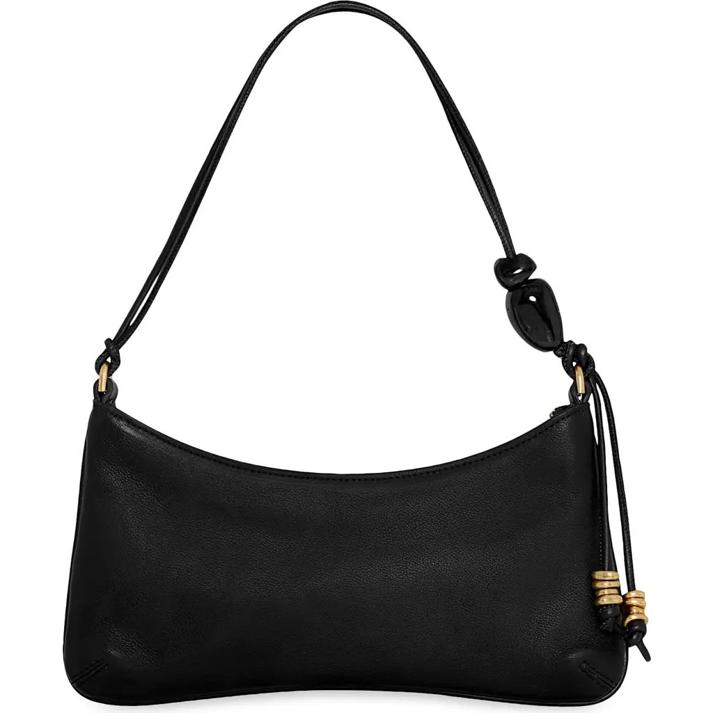 Rebecca Minkoff Reina Leather Shoulder Bag in Black at Nordstrom | Nordstrom