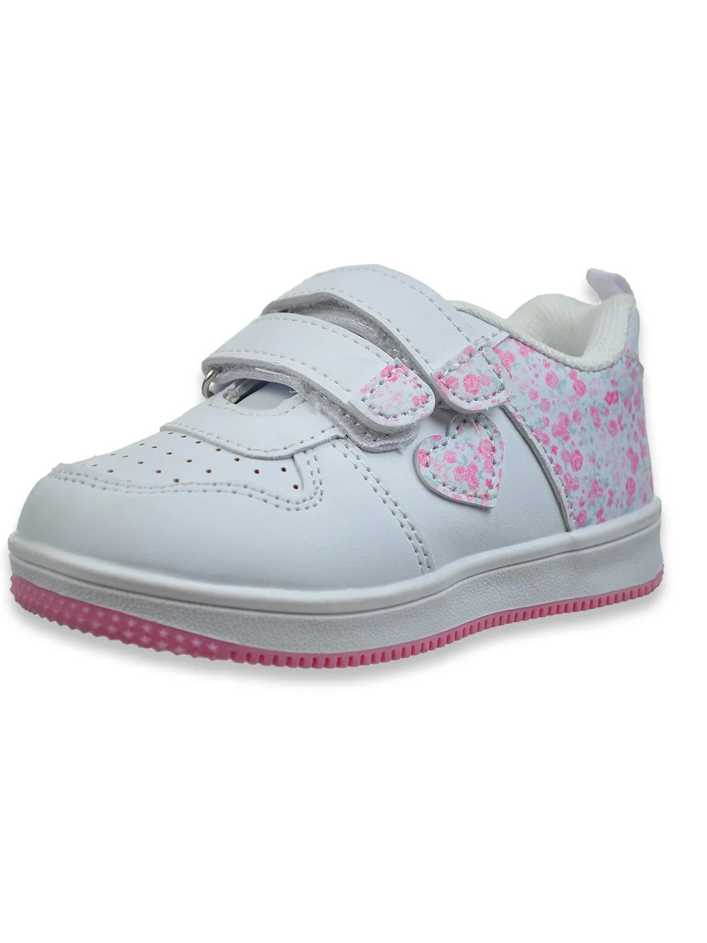 Gerber Toddler Girls Hook & Loop Fashion Sneaker, Sizes 4-6 - Walmart.com | Walmart (US)