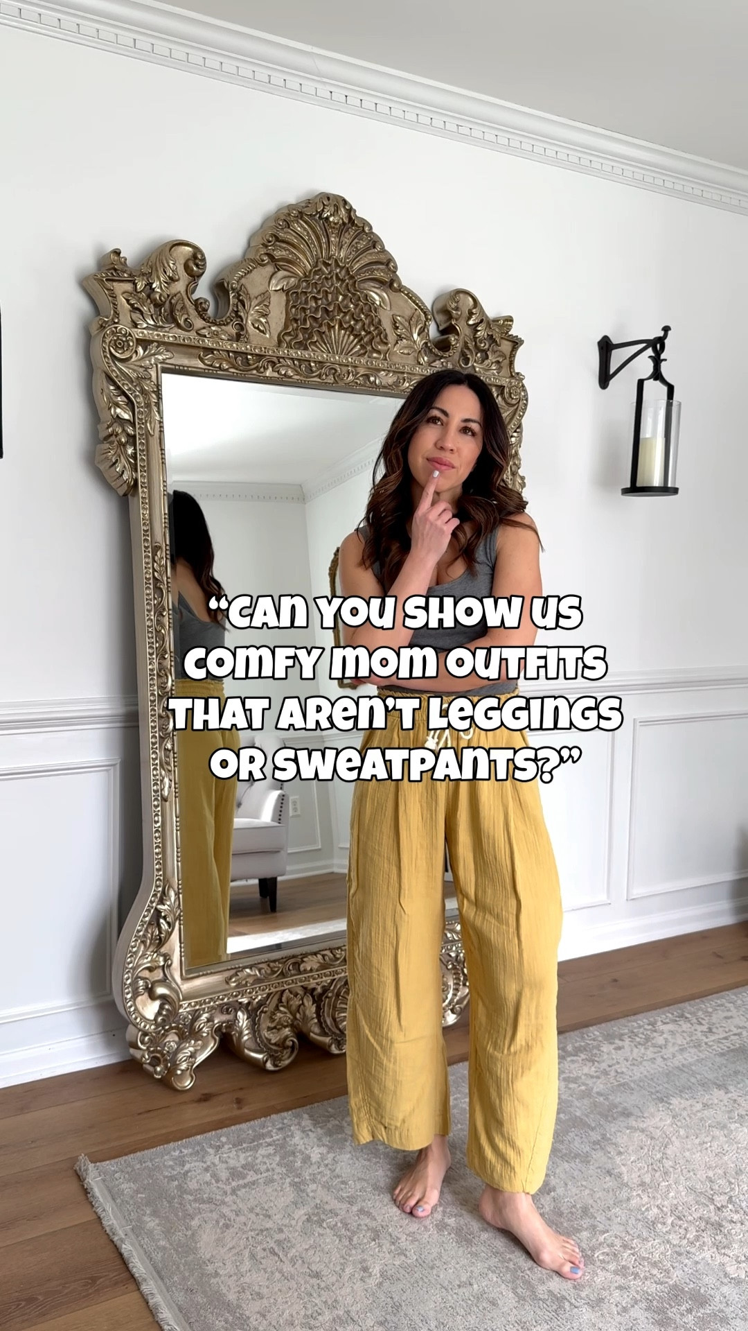 Ok girls - this outfit is good! Finally found trouser track pants that are affordable. They are currently on sale for $34.97. Have a feeling they will sell quickly. Shot sleeve sweatshirt 60% off. And my jacket also on sale. Solid spring outfit that’s comfy & put together. 

Trousers Xs. Top Xs . Jacket small. Gauze pants small petite. Sneaker size down. Jewelry code HOUSEOFLEO20. 

#LTKPetite #LTKSaleAlert #LTKOver40