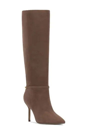 Vince Camuto Mirtha Pointed Toe Knee High Boot in Toasted Taupe at Nordstrom Rack, Size 5 Regular Calf | Nordstrom Rack