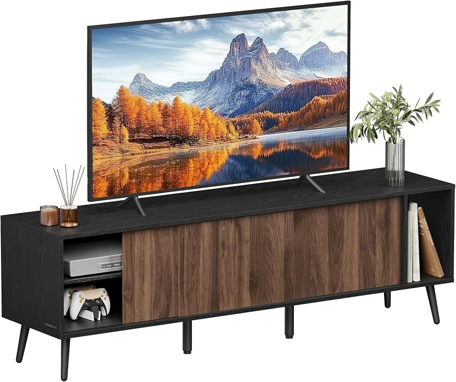 SONGMICS HOME Superfast Toolless Assembly, TV Stand for TVs up to 72 Inches, TV Cabinet, Entertai... | Amazon (US)