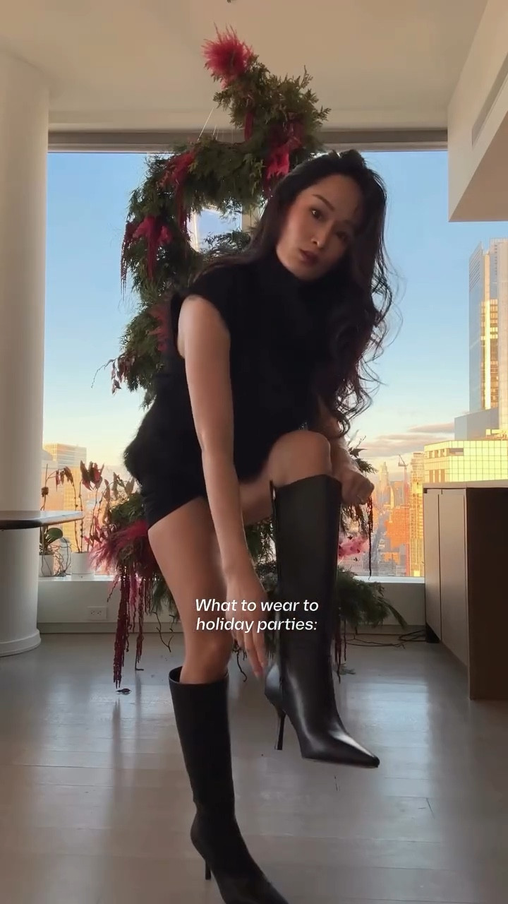 Winter outfit ideas for a New York dinner, a jazz bar night, or even a cozy party at a friend’s place! Yes, @dsw has every pair you need. From knee-high boots, burgundy ankle boots(so cute with sheer-stocking) or cozy slip ons to get you through winter in style. 

#LTKWorkwear #LTKGiftGuide #LTKHoliday