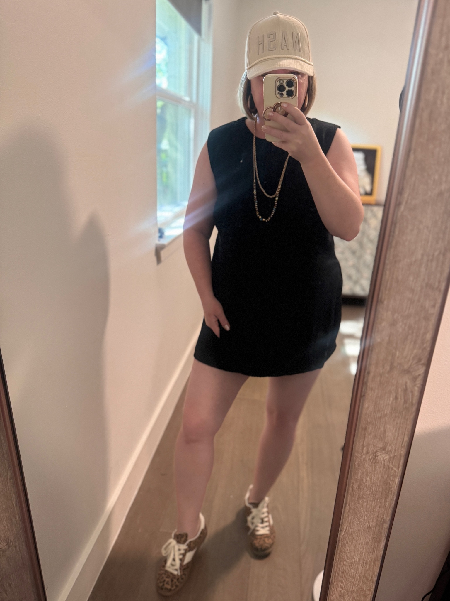 Not a dress! But can look like one, especially in black on a petite frame. I’m 5’2” for reference in a size large. It’s a two piece sweater set with shirts and the top has super cute side slits. So great for seasonal transitions and to mix and match with other things in your closet. Leopard sneaks from Target tts

#LTKOver40 #LTKSeasonal #LTKFindsUnder50