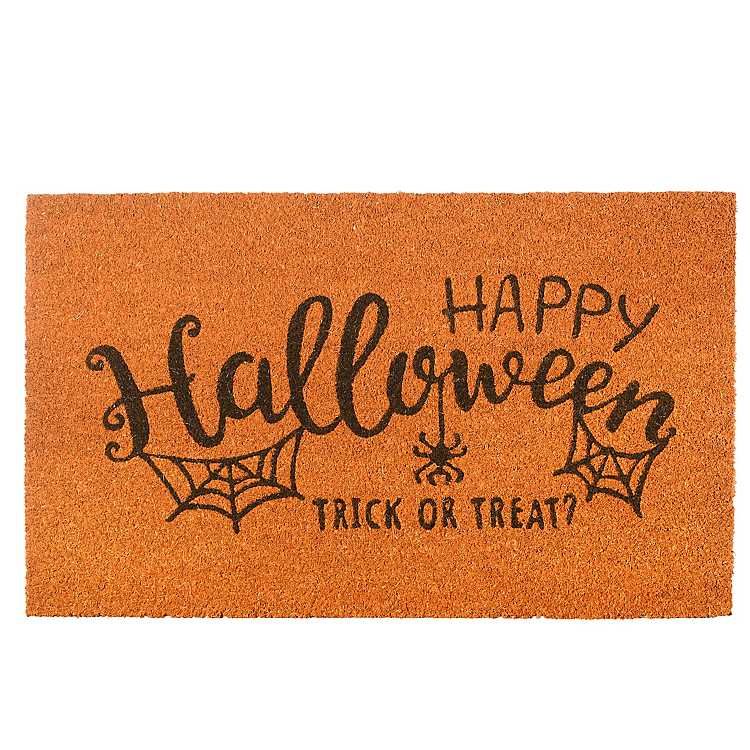 Orange Halloween Trick or Treat Doormat | Kirkland's Home