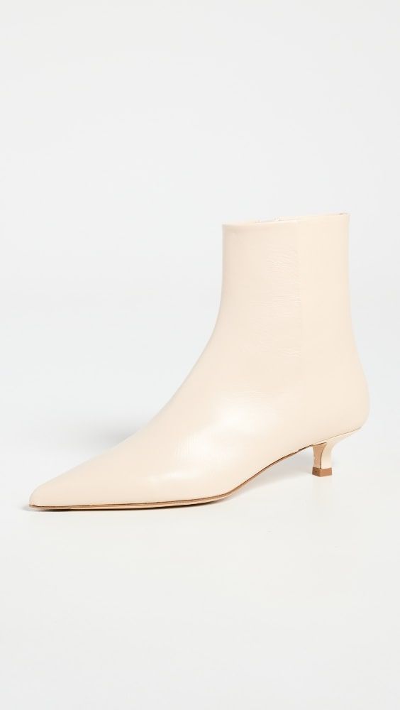 AEYDE Sofie Nappa Leather Creamy Booties | Shopbop | Shopbop