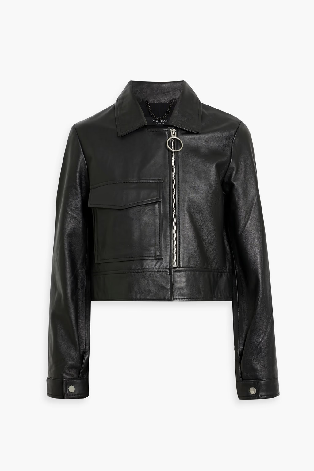 Tabitha cropped leather jacket | The Outnet (UK and Europe)