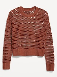 Open-Stitch Pullover Sweater for Women | Old Navy (US)