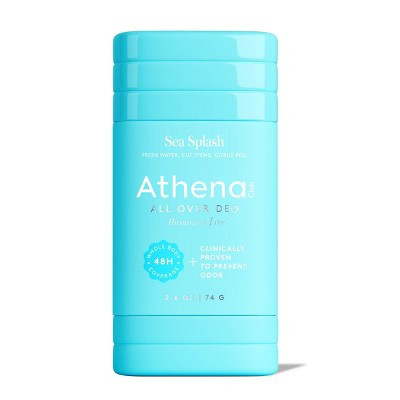 Athena Club All-Over Solid Deodorant - Sea Splash - 2.6oz: Whole Body Application, Non-Trial Size | Target