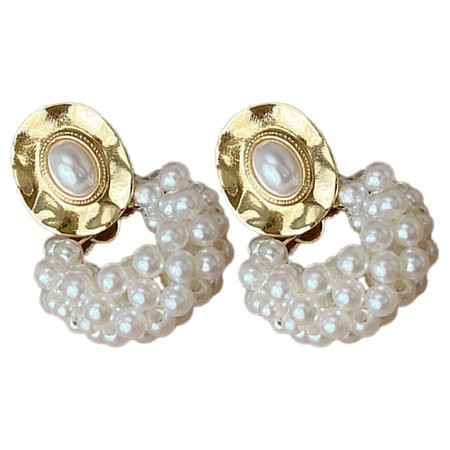 Pearl Ear-rings Vintage Decor Flower Earrings Ear Ornament Earring for Women Pearl Earring Miss | Walmart (US)