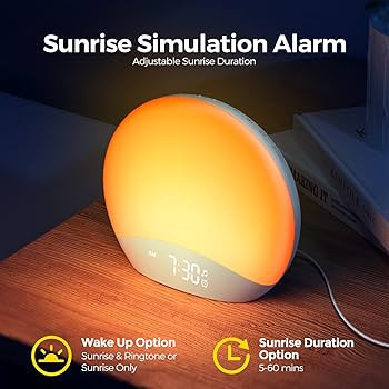 REACHER Sound Machine Sunrise Alarm Clock with Night Light, 26 Nature Inspired Sleep Sounds, 0-10... | Amazon (US)