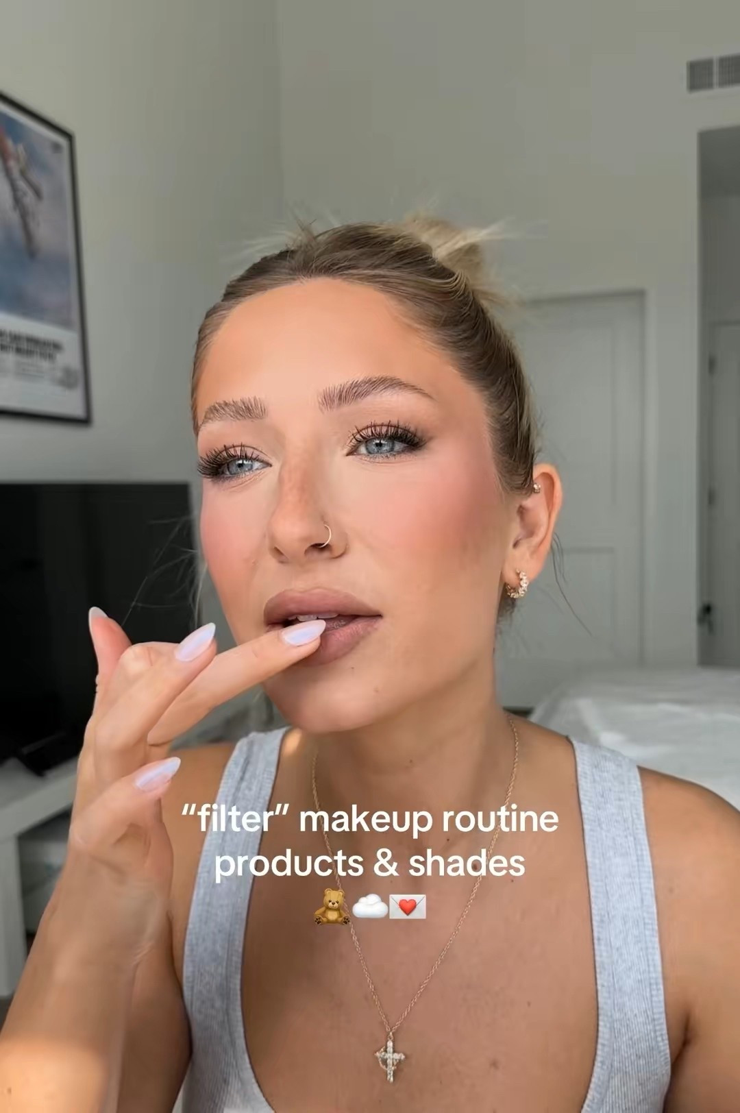 my new favorite makeup routine inspired by @shelbyannbell on tiktok💞☁️ #makeuplook #makeup #makeuptutorial #makeuproutine #makeupproducts

#LTKBeauty