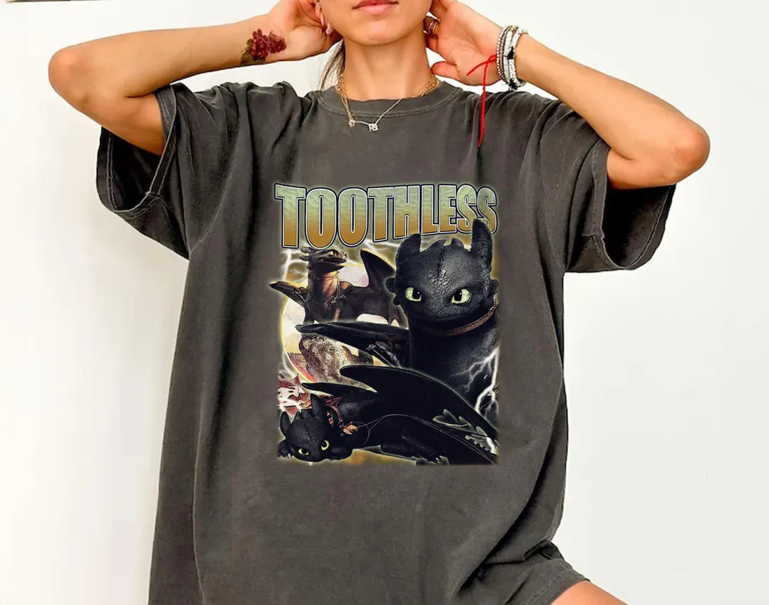 Toothless Bootleg Shirts, How to Train Your Dragon 3 Hidden World Shirt, Dragon Character Shirt, ... | Etsy (US)