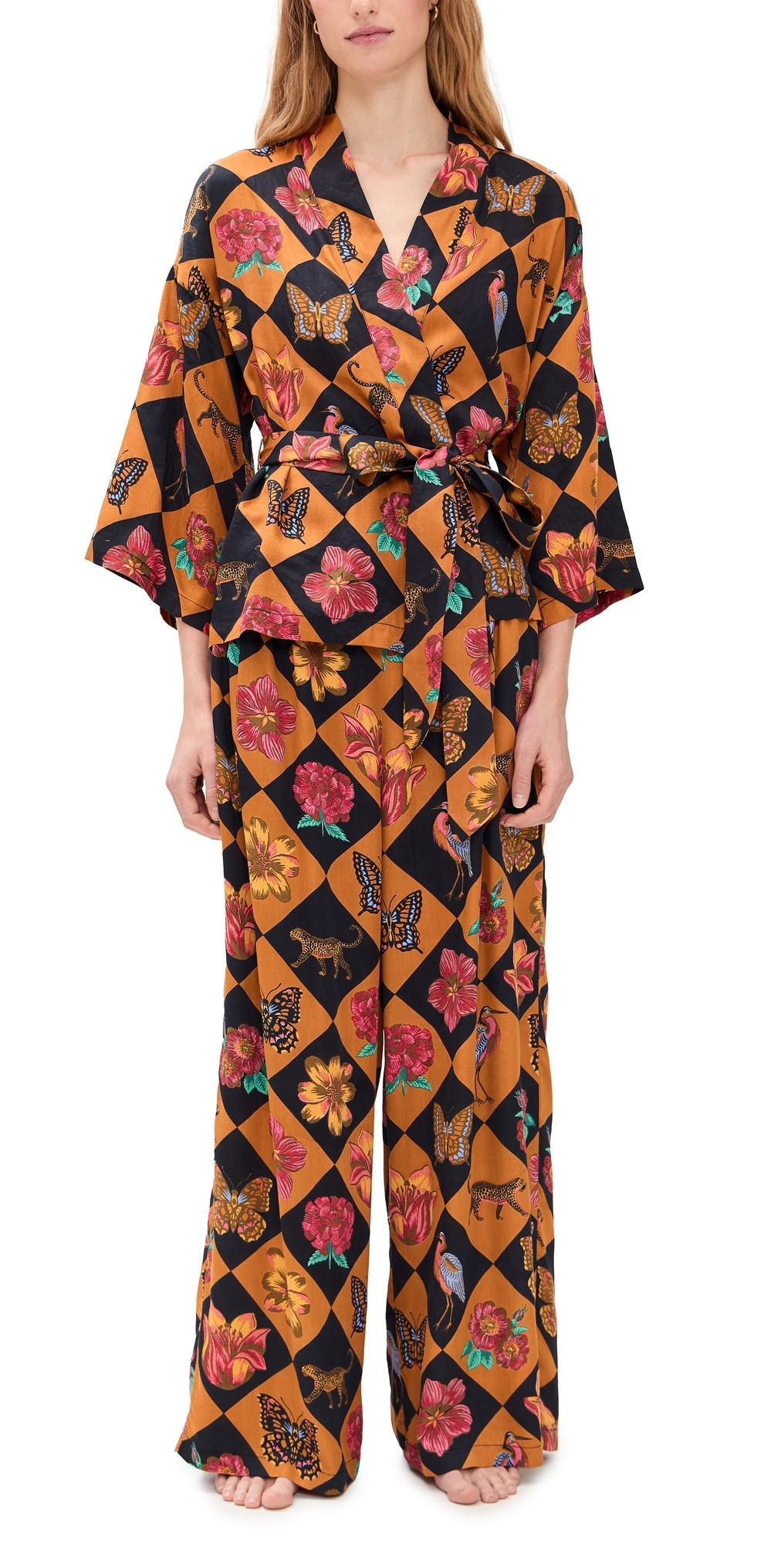 Printfresh Wrap Set Botanical Checkboard XS | Shopbop