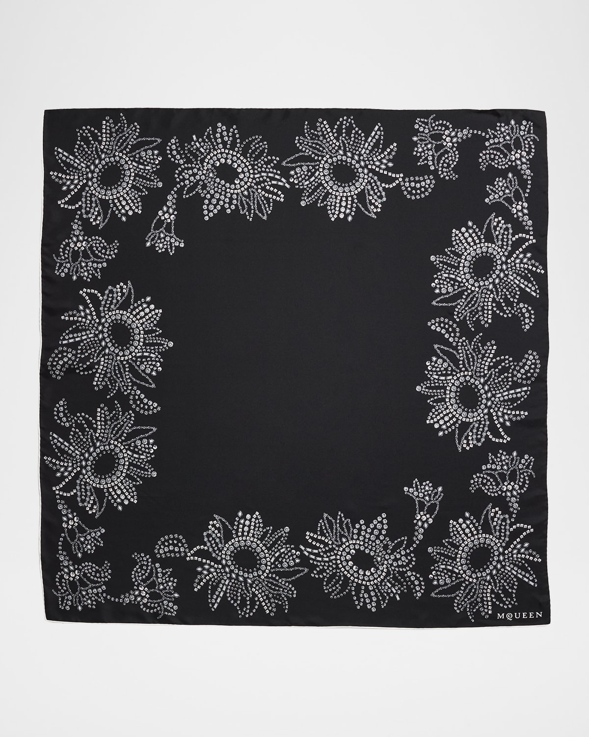 Crystal Exploded Sunflower Silk Scarf | Neiman Marcus